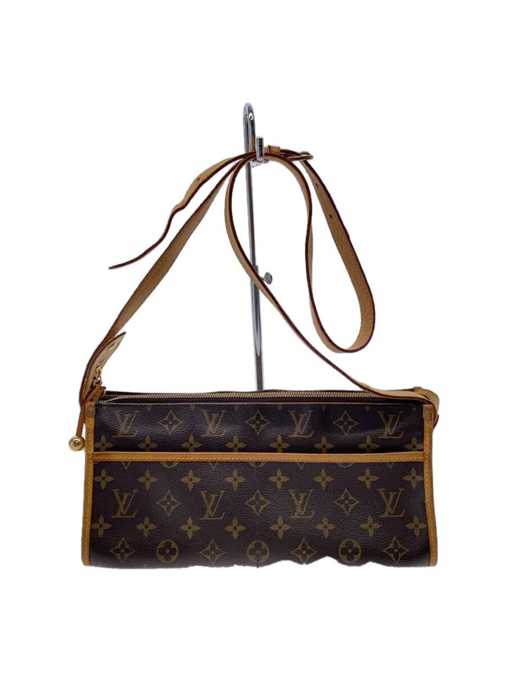 LOUIS VUITTON Popincourt Long Monogram Canvas Brown Monogram